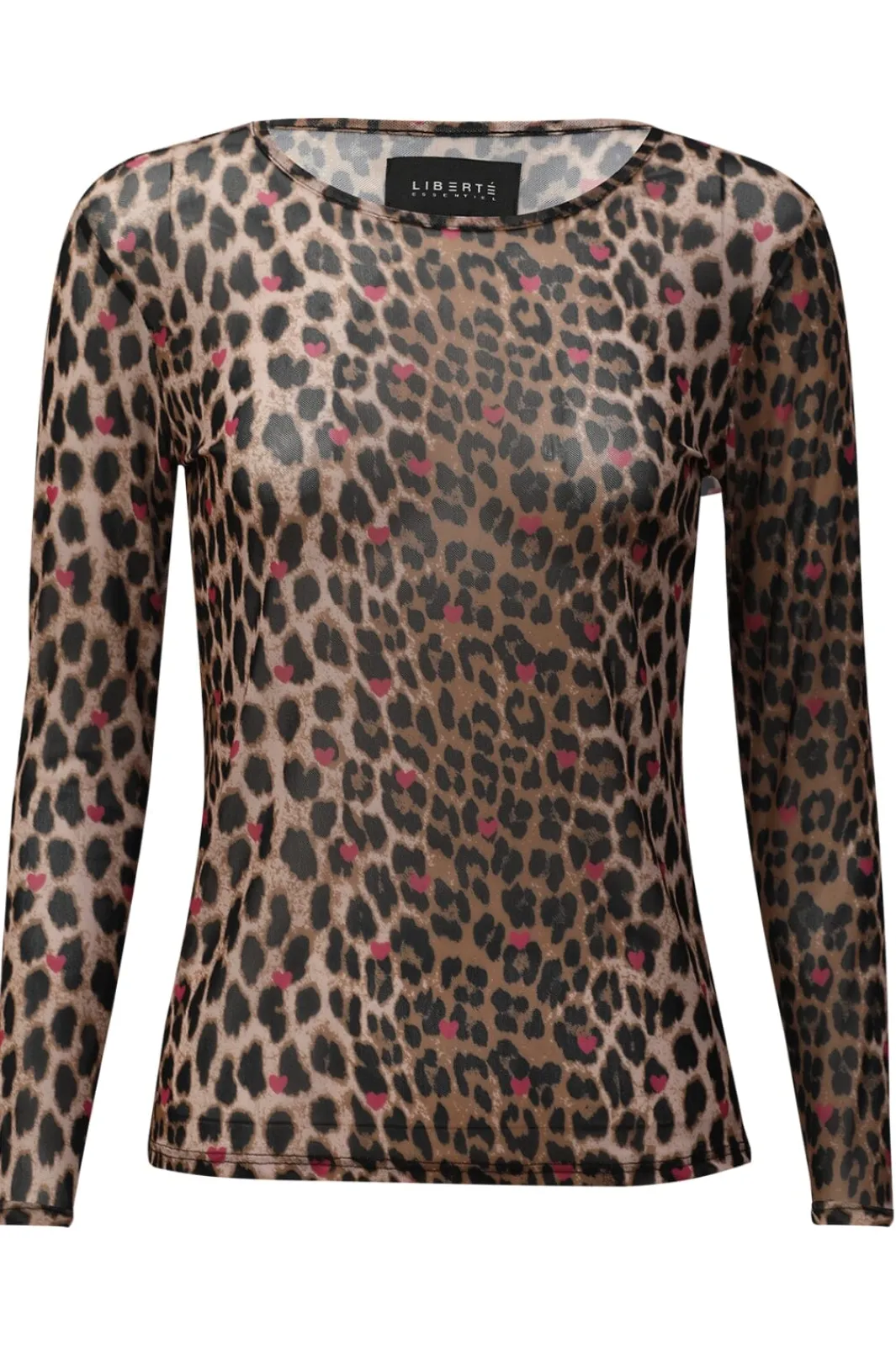 Liberte Mesh-Ls-Tshirt 22065 Lux Leo Rasberry Heart