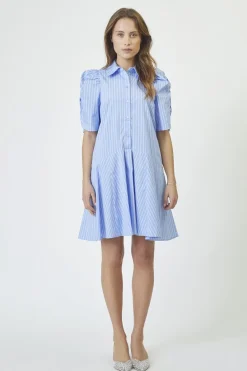 New Co´Couture Micacc Stripe Ss Shirt Dress 36551 23