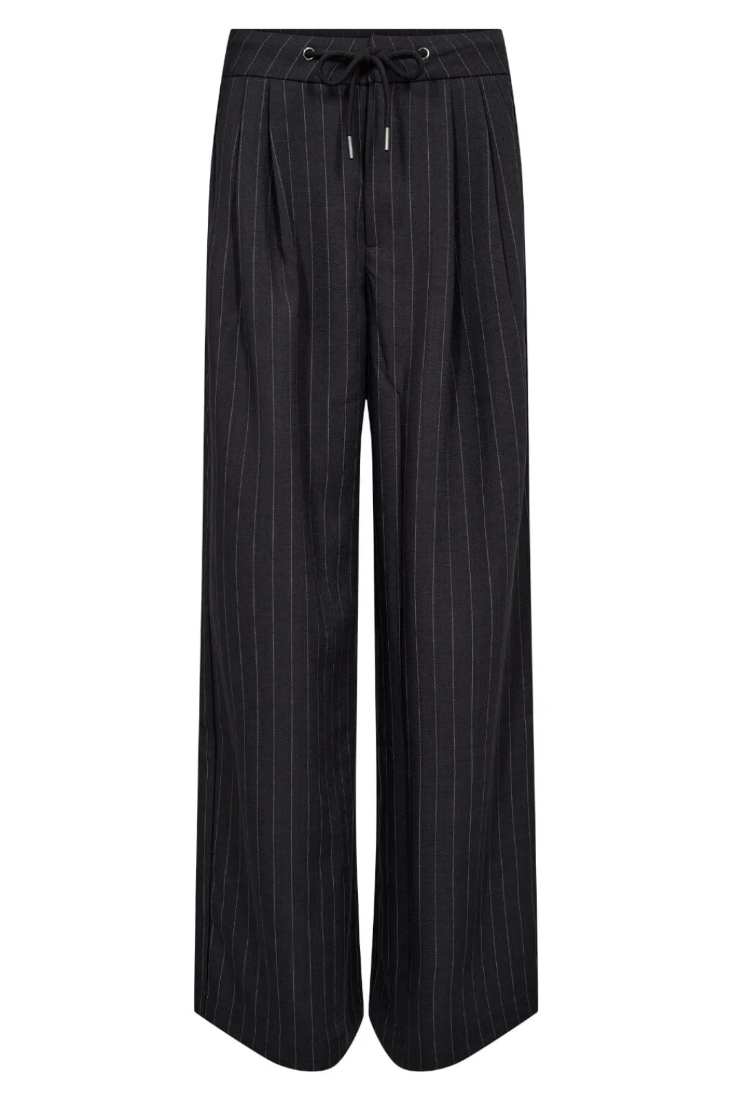 New Haute L'Amitié Michelle Pin String Tie Pant HL10297 Dark Grey
