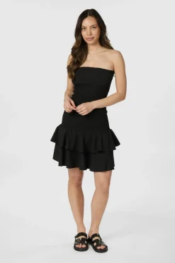 Neo Noir Mikka Solid Smock Dress 165497 100