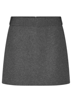 Hot Second Female Milea Mini Skirt 60500 7003 Dark grey melange