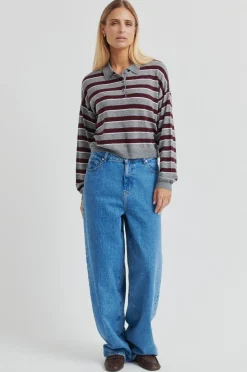 Online Second Female Miley Knit Collar 60411 6148 Fudge
