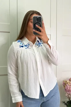 A-bee Millie Skjorte White