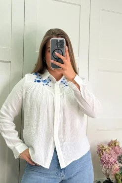 A-bee Millie Skjorte White