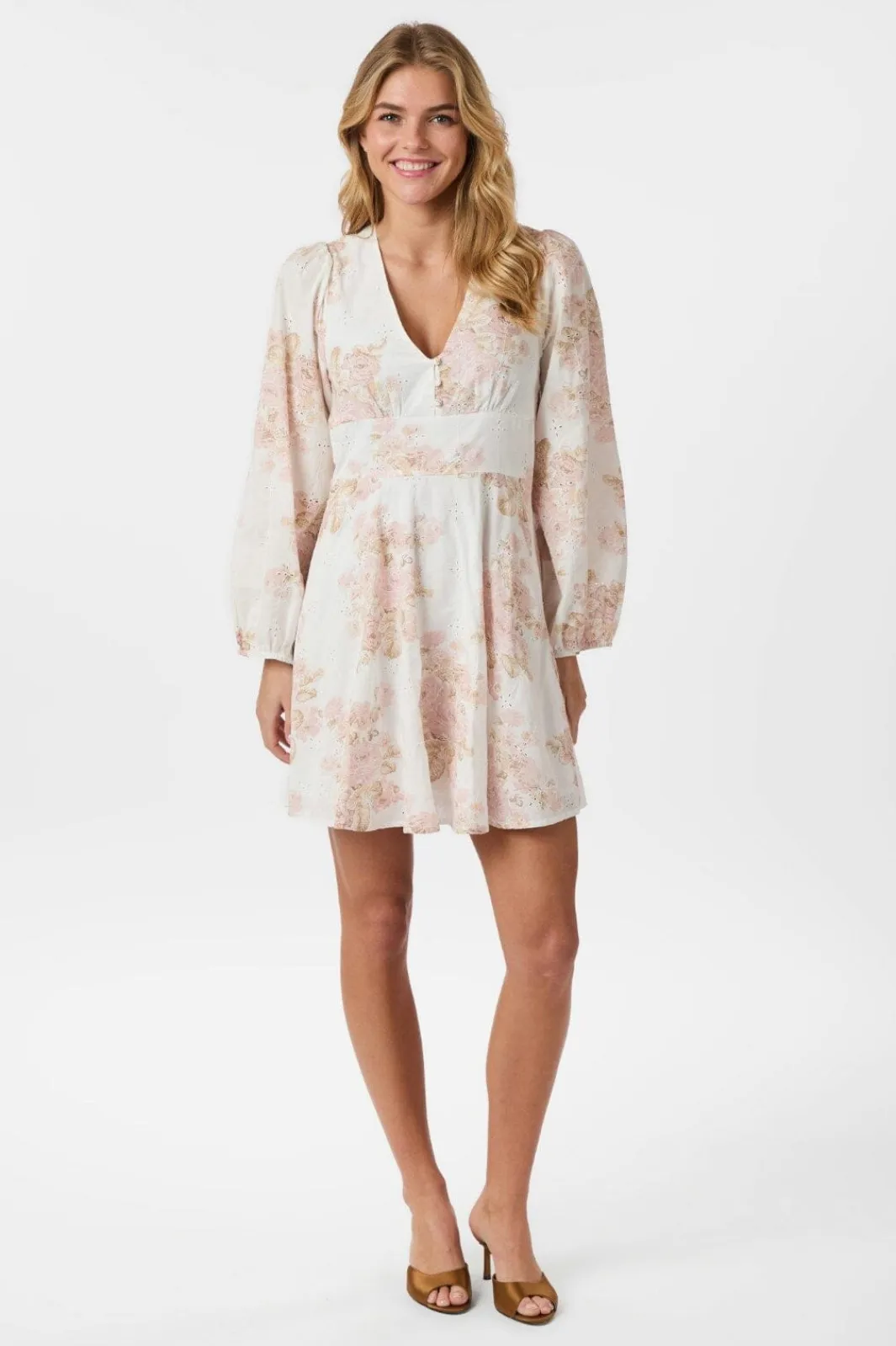 Outlet Neo Noir Milly Emb Rose Dress 165099 630