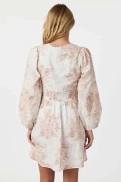 Outlet Neo Noir Milly Emb Rose Dress 165099 630