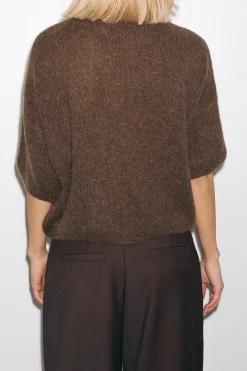 Hot Noella Mimi Knit Jumper 548 Dark Brown