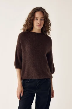 Hot Noella Mimi Knit Jumper 548 Dark Brown