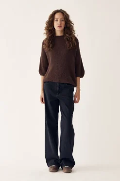 Hot Noella Mimi Knit Jumper 548 Dark Brown