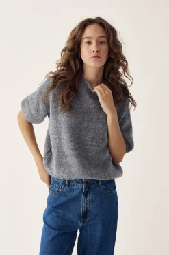 Hot Noella Mimi Knit Jumper 218 Grey
