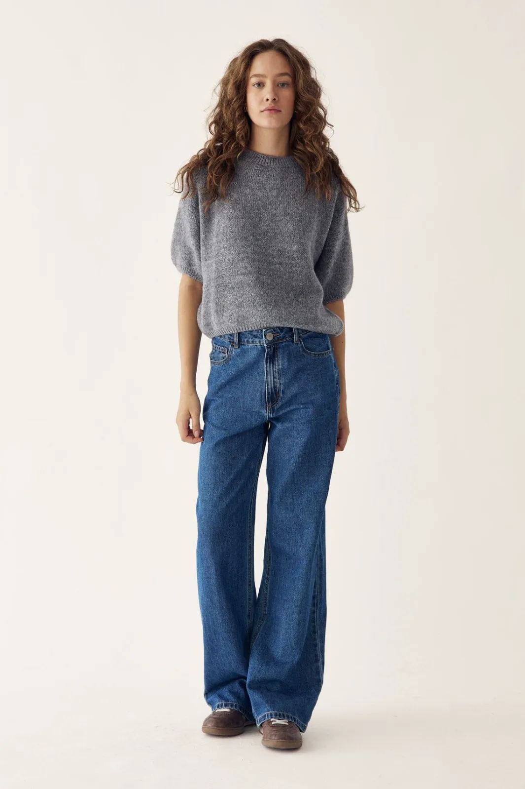 Hot Noella Mimi Knit Jumper 218 Grey