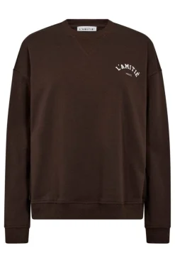 Hot Haute L'Amitié Mini Curve Logo Sweat HL10022 Mocca