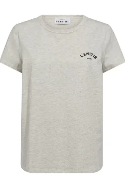 Outlet Haute L'Amitié Mini Curve Logo Tee HL10097 Pearl Melange