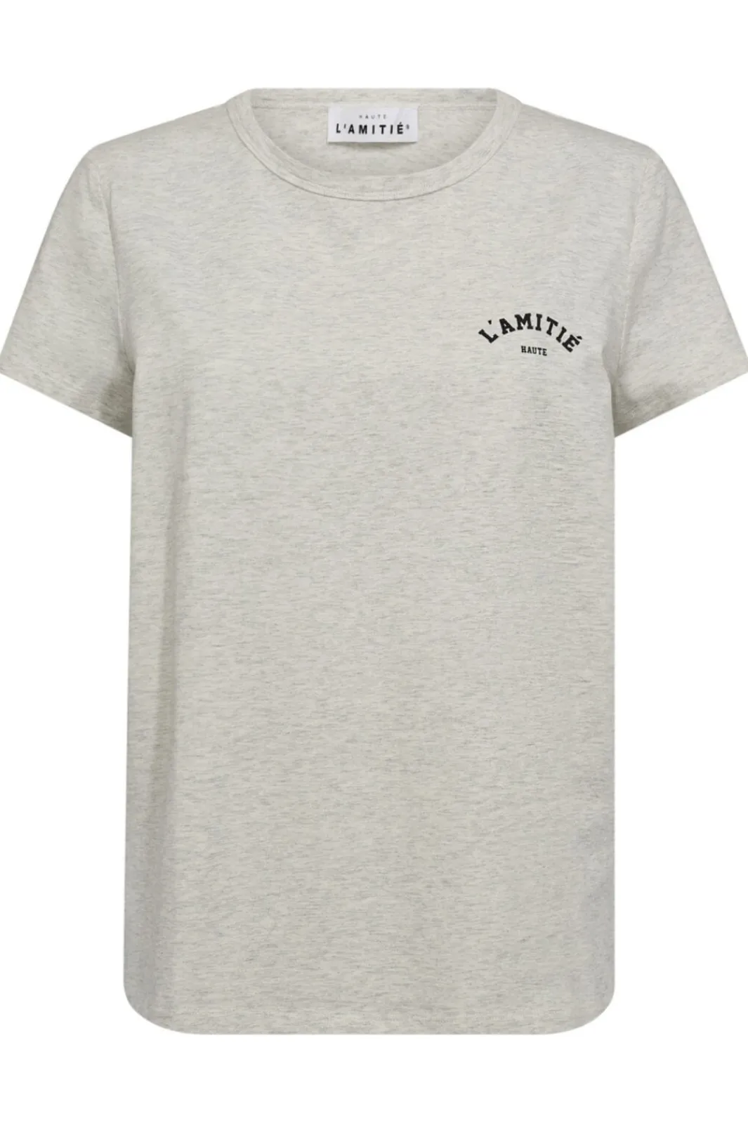 Outlet Haute L'Amitié Mini Curve Logo Tee HL10097 Pearl Melange