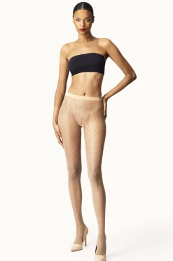 Online Wolford Mini Dot Tights17624 8641 Fairly Light/black