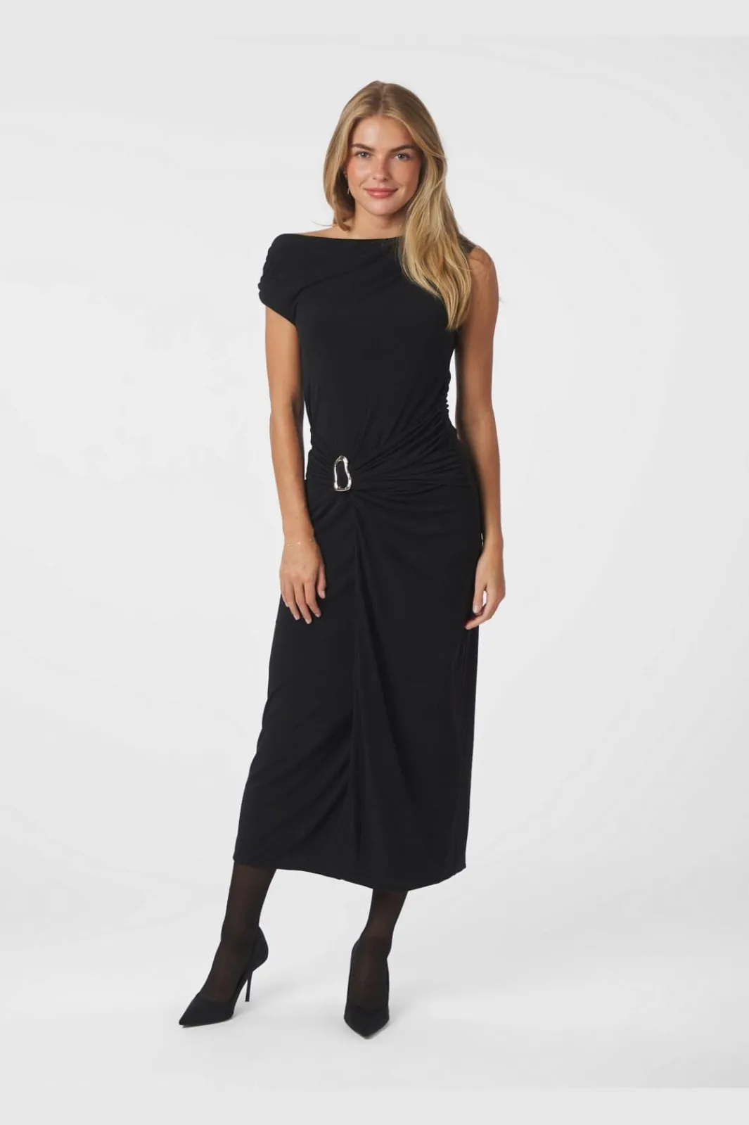 Best Neo Noir Minja Drapy Dress 165728 100