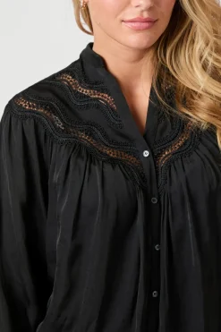 Clearance Neo Noir Minnie Deco Blouse 163724 Black