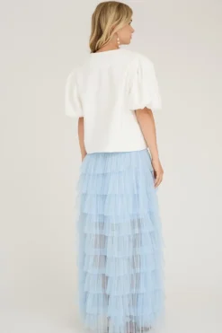 Online A-View Miranda Skirt 282 Light Blue