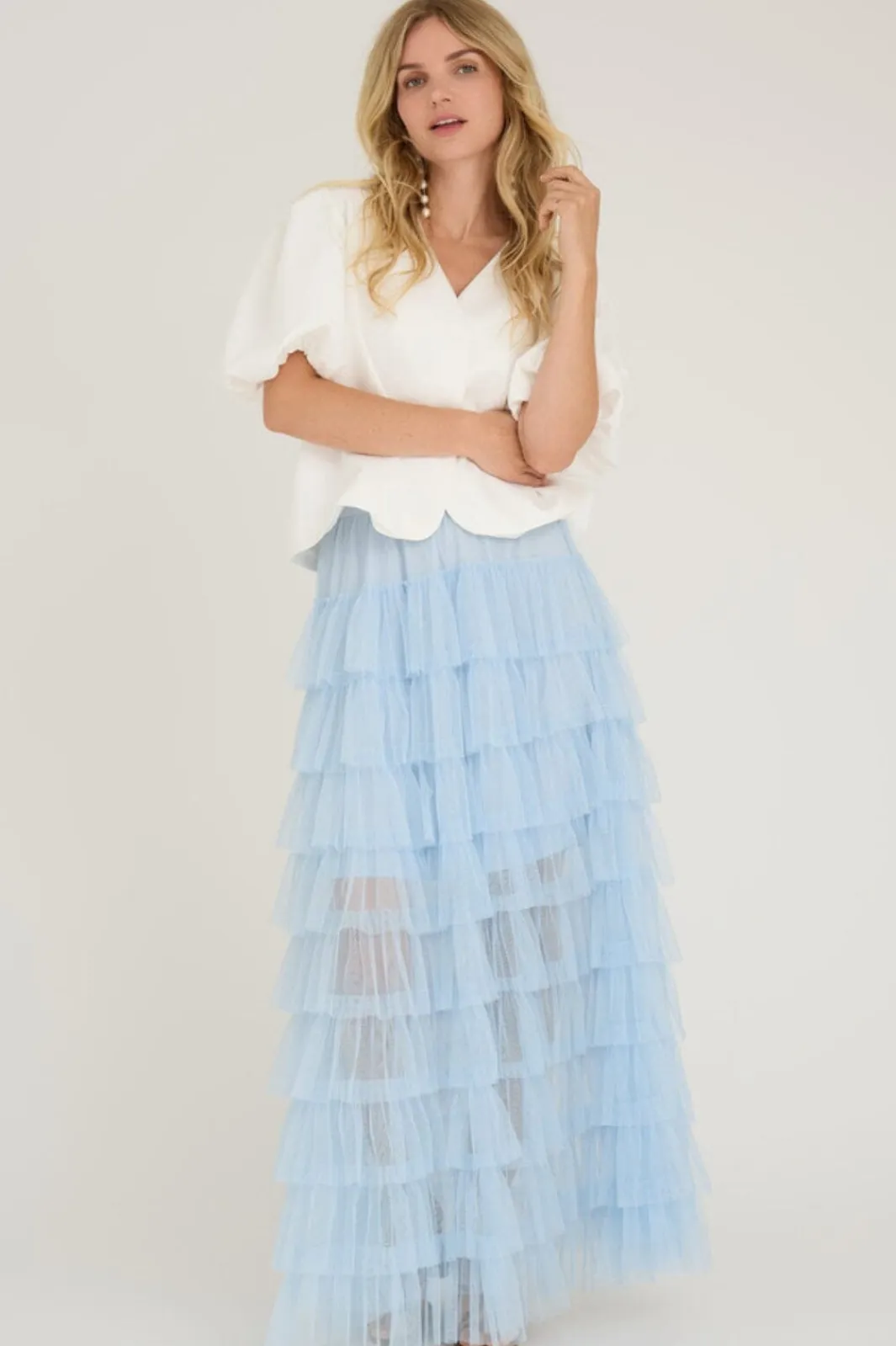 Online A-View Miranda Skirt 282 Light Blue