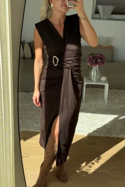 Best A-bee Mirella Dress Dark Brown
