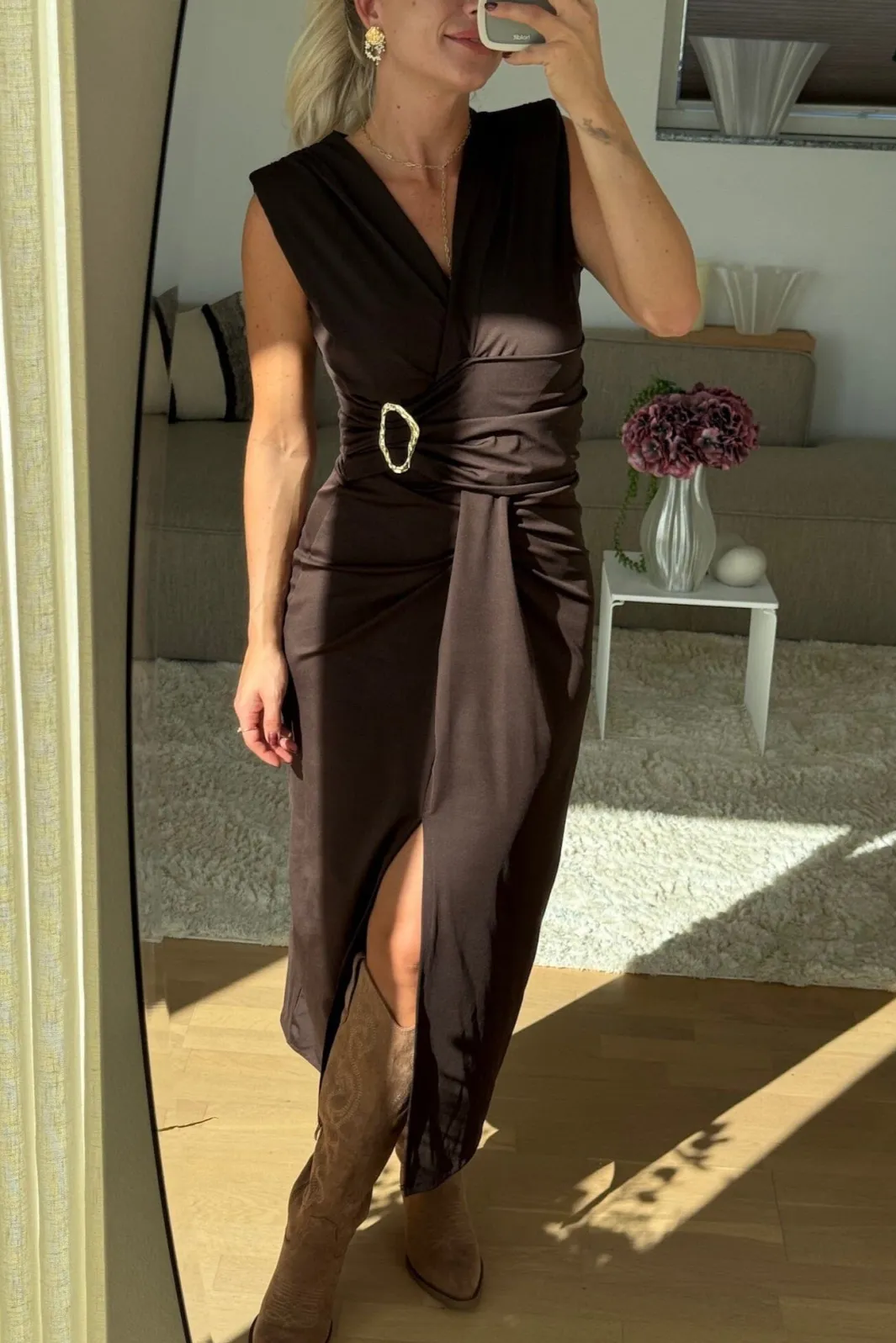 Best A-bee Mirella Dress Dark Brown