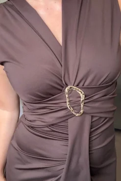 Best A-bee Mirella Dress Dark Brown