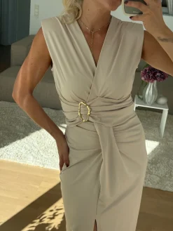Outlet A-bee Mirella Dress Beige
