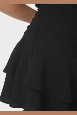 Discount Neo Noir Mitra Frill Structure Skirt 167121 100