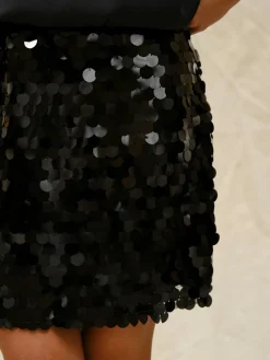 Online Neo Noir Miva Big Sequins Skirt 165919 100
