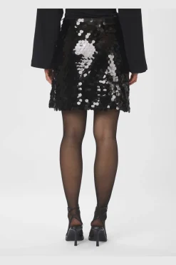Online Neo Noir Miva Big Sequins Skirt 165919 100