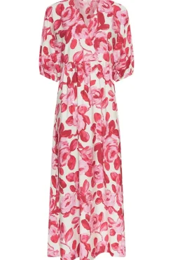 Online MSCH Copenhagen Mschedrina 2/4 Dress 19099 Red Rose Flower