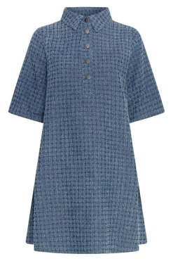 Outlet MSCH Copenhagen Mschibo 2/4 Dress 19576 Mid Blue Wash