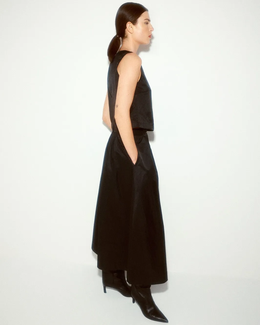 Hot Moss Copenhagen Mschjaveria Camilla Sl Top 19073 Black