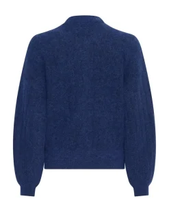 Online Moss Copenhagen Mschjin Nenaya Zip Cardigan 19305 Sodalite Blue