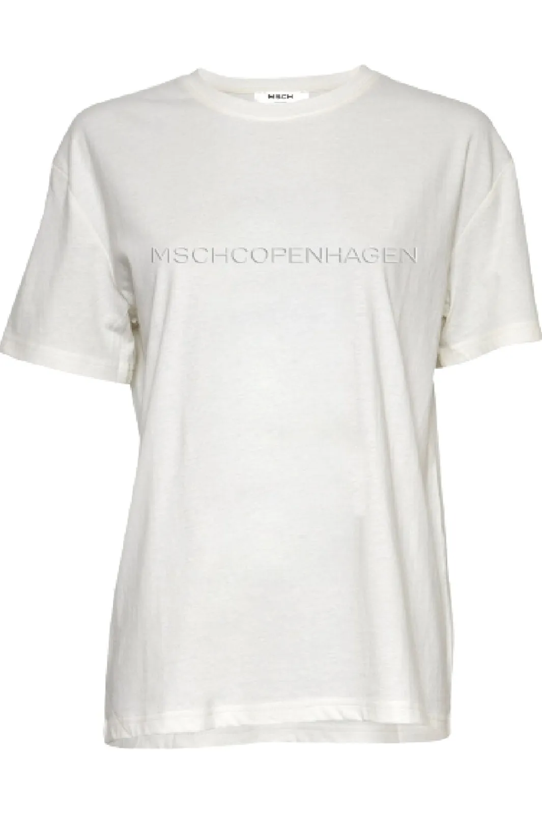 MSCH Copenhagen Mschliv Organic Rubber Print Tee White