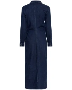 Best Moss Copenhagen Mschmow Shirt Dress 19504 Dark Blue Wash