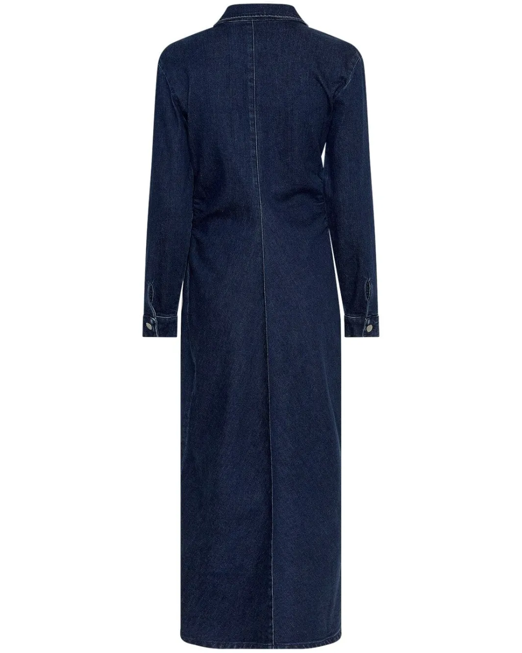 Best Moss Copenhagen Mschmow Shirt Dress 19504 Dark Blue Wash