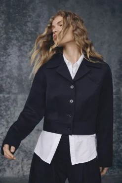 Clearance MSCH Copenhagen Mschmynthe Elina Jacket 19227 Sky Captain