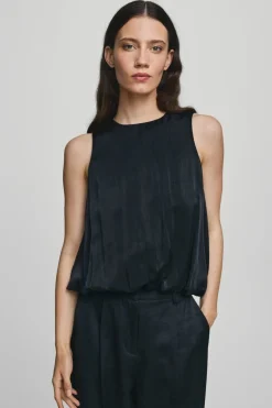 New Moss Copenhagen Mschofelia Nicholina Sl Top 19465 Black