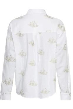 Discount MSCH Copenhagen Mschryan Conella Shirt Emb 19421 B Wht Peyot Flw