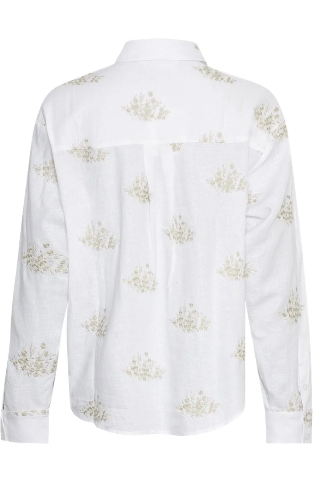Discount MSCH Copenhagen Mschryan Conella Shirt Emb 19421 B Wht Peyot Flw