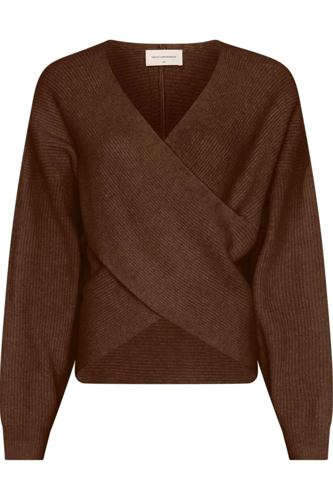 Hot MSCH Copenhagen Mschzinelle Hope Wrap Pullover 18469 Slate Black Mel