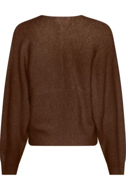 Hot MSCH Copenhagen Mschzinelle Hope Wrap Pullover 18469 Slate Black Mel