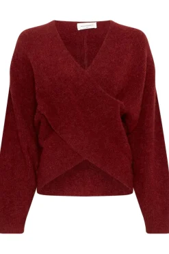 Best Moss Copenhagen Mschzinelle Hope Wrap Pullover 18469 Syrah