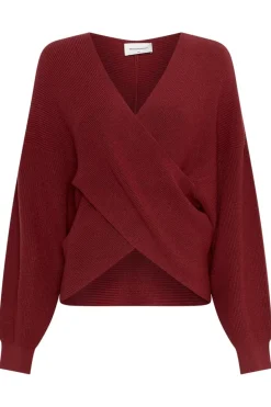 MSCH Copenhagen Mschzinelle Rachelle Wrap Pullover 19534 Syrah