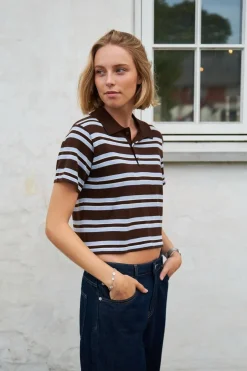 Sale Neo Noir Mulann Polo Knit Blouse 165966 676