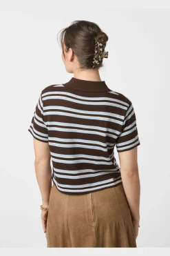 Sale Neo Noir Mulann Polo Knit Blouse 165966 676
