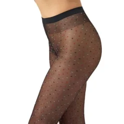 Clearance Wolford Multicolored Dot Tights17656 8163 Black/red Multicolor
