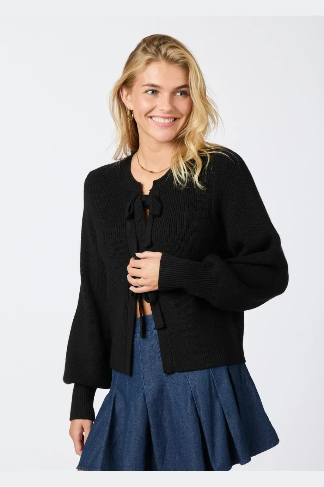 Clearance Neo Noir Muscado Knit Cardigan Black