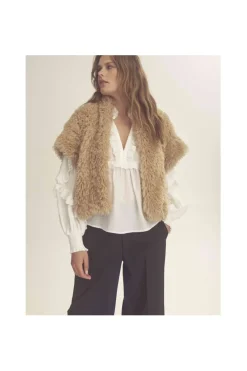 Clearance Gossia Mussego Vest G2647 Sand